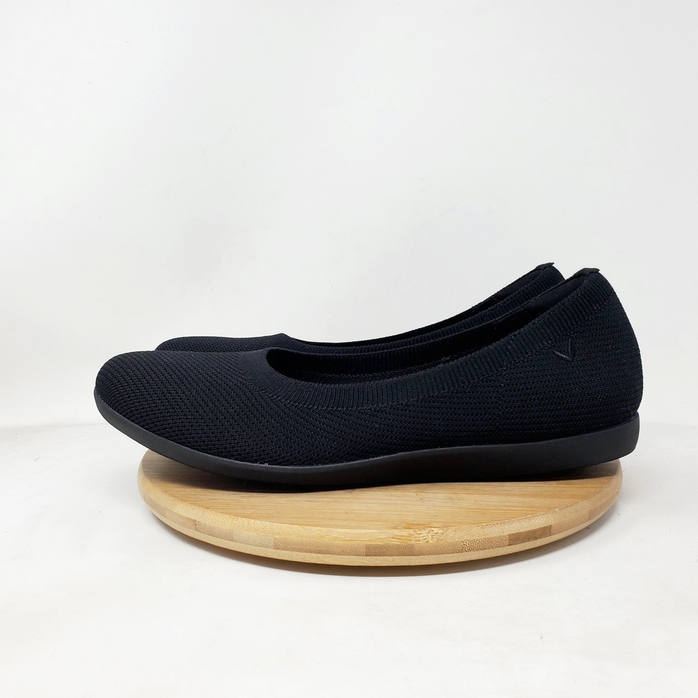 Comfort Knit Ballet Flats - Black